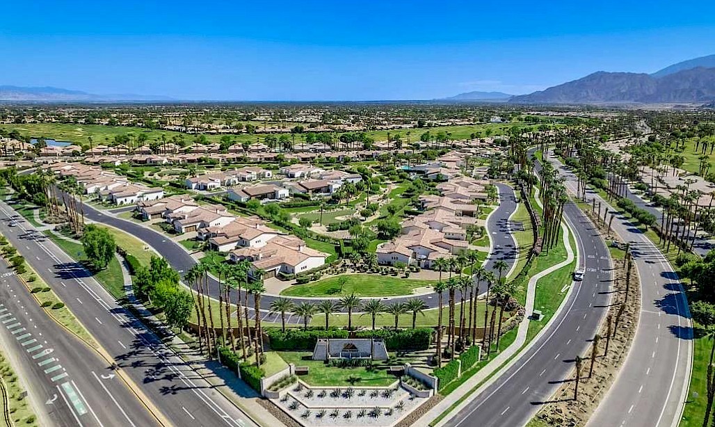 PGA West neighborhood aerial view