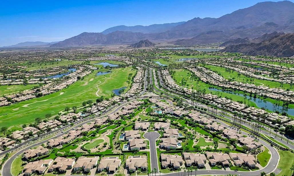 PGA West neighborhood aerial view